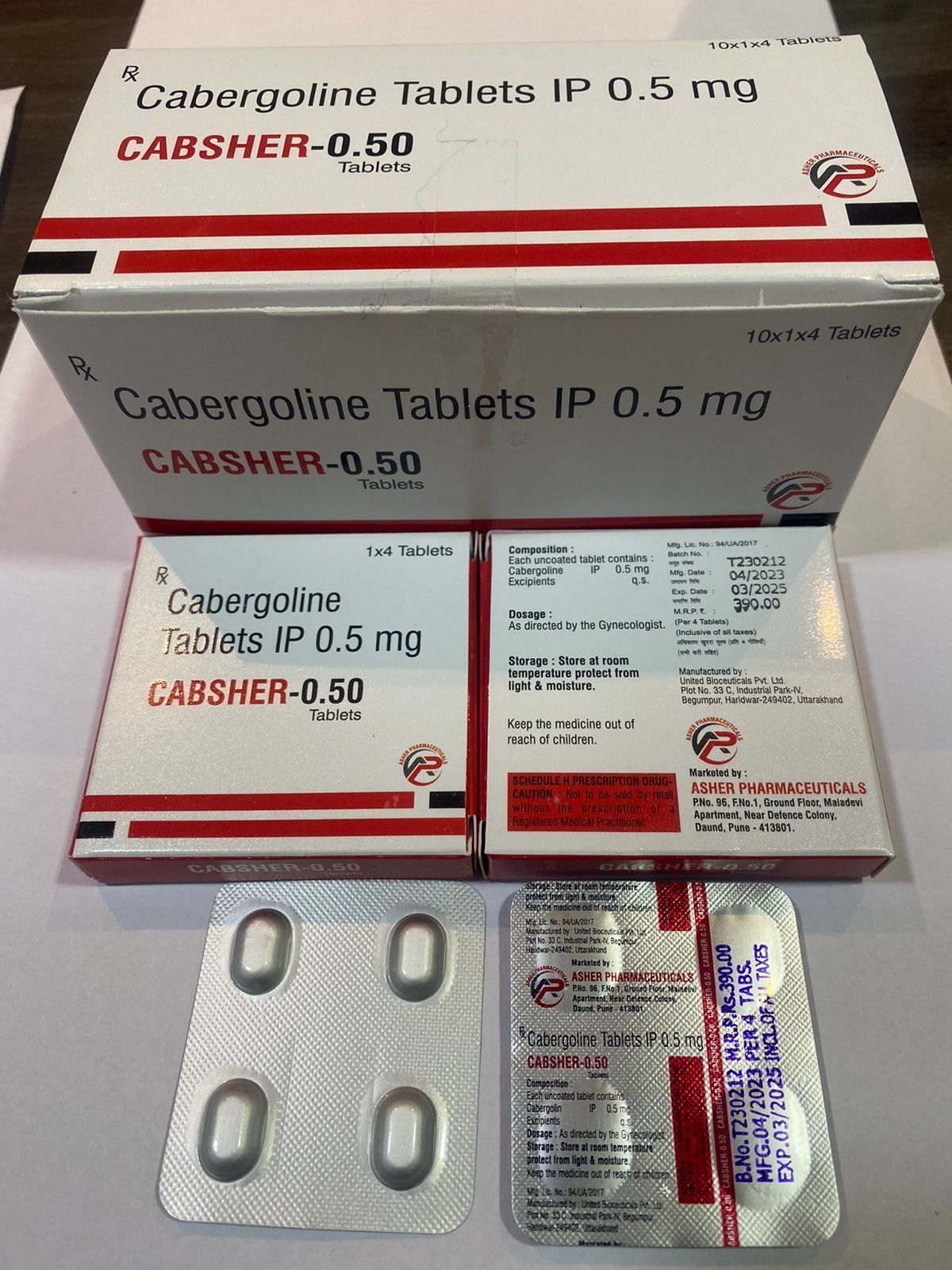 Cabergoline 0.5mg